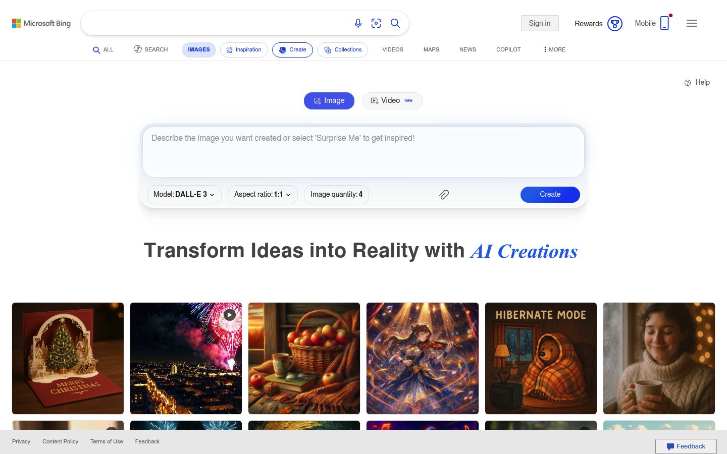 Bing Image Creator
