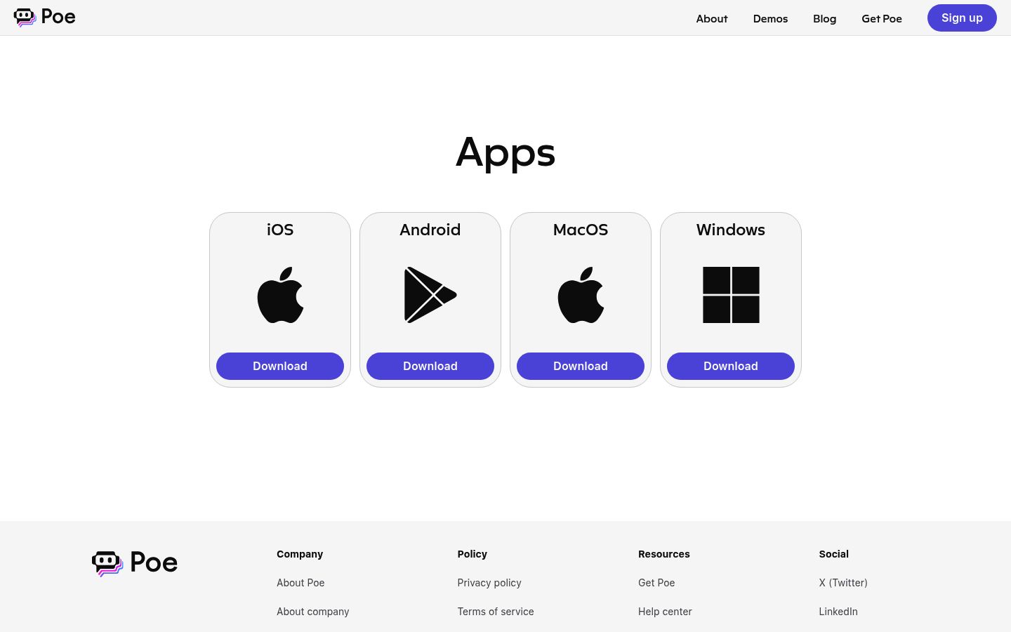 Poe for Desktop