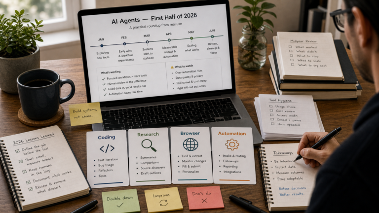编辑桌面上整理 2026 上半年 AI Agent 工具时间线和分类笔记