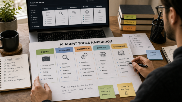 编辑在桌面上把 AI Agent 工具按任务类型分类
