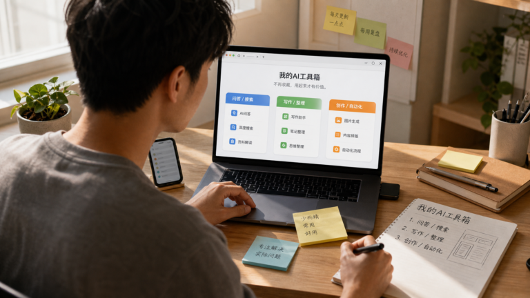 研究者用三种 AI 搜索方式查资料并核对来源